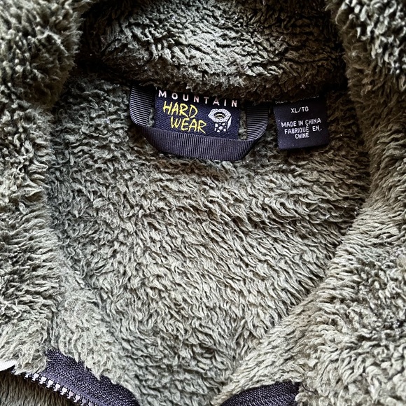 Mountain Hardware Monkey Man Men’s Green Fleece Jacket size XL - Picture 5 of 7